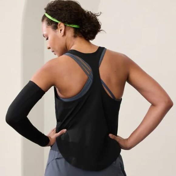 Athleta Navigate Tank Medium Black Tank Top - Picture 2 of 5